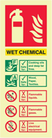 Wet Chemical Extinguisher Sign